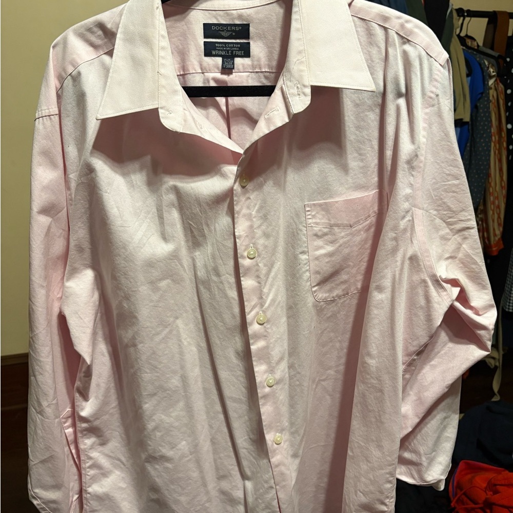 Dockers Pink Classic Dress Shirt